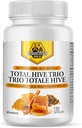 Złoto Holendra Total Hive Trio Kapsułki - 120 Kapsle Veg około 30- 60 Słupki - Bee Pollen Royal galaretka & suplement Propolis - Superfoods dla przeciwutleniacza immunologicznego - Naturalny mix miodu
