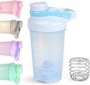 D.Y.A 16oz Leak Proof Sports Butelka shaker do shakes protein, pre Workout i podróży - BPA Free & Easy Clean, Blue