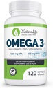 Potrójne siły Omega 3 Kapsułki oleju rybnego 124; Wysoka EPA & DHA