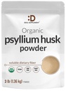 DEAL Supplement Organic Pyllium Husk Powder, 3lbs (48oz) - Unflavored Plant Oparty na Solvable Dietetic Fiber - Gut & Dietetyczne Zdrowie - Świetny do pieczenia i gotowania - Keto Friendly, Gluten Free, Non-GMO