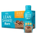 GNC Lean Shake Burn With Cafeline, Meal Replacement, Czekoladowy Mocha, 25 g białka, Klinicznie sprawdzone zarządzanie wagą, Gotowy do picia, Zero dodanego cukru, 14 Oz butelek, Opakowanie po 12