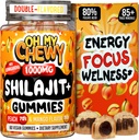Pure Himalayan Shilajit Gummies - Wysoka potencja Gold Grade Resin - Energy Boost i wsparcie immunologiczne dla mężczyzn i kobiet z Ashwagandha i Shatavari - 60 Gummy - Peach & Mango