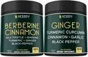 Bundle 7in1 Berberine HCl & 5in1 Ginger Supplement - Wsparcie immunologiczne, trawienie i zdrowie serca