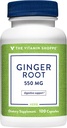 Witamina Shoppe Ginger Root 550MG, cały suplement ziołowy, który wspomaga trawienie i kojenie (100 kapsułki)