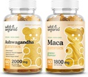 Wild & Organic Ashwagandha Gummies & Maca Gummies Root 60 Count