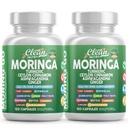 Moringa Powder Kapsułki + Turmeric Moringa Leaf Ceylon Cynamon Ashwagandha Ginger Tart Cherry Boswelia Quercetin Czosnek Święty Basil Saffron Nettle Black Pepper Moring- Supplement by Clean Nutra (2)