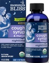 Mamuśka Bless Organic Kids Cough Syrop & Mucus Relief for Night Time, Agave & Honey, Ivy Leaf, Cynk, Witamina C, + Herbal Nighttime Blend, 4 Fl z