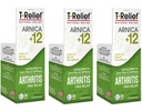T- Relief Extra Siła Ból Artretitis Reliever Arnica + 12 Naturalne leki na bóle stawów sztywność Aches, Szybkie rozpuszczanie ból Ulgi dla kobiet i mężczyzn - 100 tabletek (Opakowanie po 3)