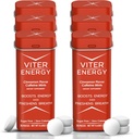 Mieszanki kofeiny Viter Energy (120 kawałków) - 40 mg kofeiny, bez cukru, wegan, kompleks witamin B, tabletki kofeiny suplementu energetycznego (cynamon, 6 opakowań)