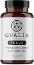 Qualia Focus Brain Booster Supplement Agregat 124; A Powerful Nootropic Zaprojektowany do dostarczania trwałej energii psychicznej, Alertywność, Koncentracja i Pamięć 124; z Ginkgo Biloba, L- Theanine Plus Supply 124; 1 Miesiąc Dostawy
