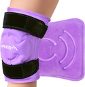 APEXUP Ice Pack for Knee Pain Relief, Duży opask wielokrotnego użytku po zabiegu chirurgicznym, Elastyczny żel zimny Pack dla urazów, Ulga bólowa dla pleców, Ramię, Łokieć, Kolanko i Noga (Purpurowy, L 1PK)