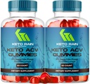 (2 Pack) Keto Rain Gummies - Keto Rain Advanced ACV Gummys, Keto Rain ACV Gummy 1050MG - All Natural Keto Rain Apple Cider, KetoRain ACV Gummys, 120 Gummies na 2 miesiące