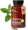 Terapia roślinna Holy Basil Kapsułki produkowane w USA 4 Miesiące Supply Wspiera Emocjonalną Stabilność, Pozytywny nastrój, Zwalcza Zmęczenie i Mentalne Suplementy Napięcia dla Kobiet i Mężczyzn 120 Kapsułka wegetariańska