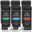 Viter Energy Extra Siła Kofeina mięta 80mg Kofeina, B Witaminy, Sugar Free. (Odmiana, 20szt, 6 Pack)