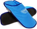 Spódnice do opatrunków do opatrunków neuropatycznych - 1 para, Blue Vinyl żel - Opakowania do opatrunków i zimnych pantofli do opatrunkowych stóp - Hot & Cold Therapy for Plantar Fascitis & Burning Sensation