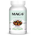 Magnez B6 Mag 6 Magnezu glicynian z witaminą B6 Promowanie zdrowej mineralizacji kości, Wsparcie Nerve & funkcje mięśniowe, Metabolizm energii - Nie-GMO, Wegan, Gluten Free, Kosher 60 Kapsułki