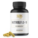 Golden After 50 NitrolFlo-9 - Napędzany suplement tlenku azotu z ekstraktem Grape Seed, i S7 ® - Wspiera cyrkulację odżywczą i optymalną energię - 60 Kapsułek