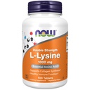 Teraz żywności Suplementy, (L- Lysine Hydrochloride) 1000 mg, podwójna moc, Amino kwas, 100 tabletek