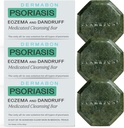 Dermabon 2% Węgiel Tar łuszczyca Mydło do ciała & Wyprysk Bar (3 Pack) 124; Kontrola i łagodzenie łuszczyca, Wyprysk, skórki i łuszczyca 124; Aktywny składnik węgiel Tar Body Wash