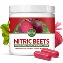 TruWild All Natural Beet Root Powder, Nitric Oxide Booster, 1000mg, Vegan Superfood Suplement kapsułki, Beetroot Extract wspiera ogólne zdrowie, Wydajność & Stamina, 30 Służenie