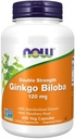 Teraz żywność Ginkgo Biloba 120mg 200 Vcaps