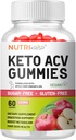 Keto ACV Gummies Advanced Weight Loss & Rapid Belly Fat Burn - Gluten wolny od cukru Super Jabłko Cydr Ocet suplement diety dla mężczyzn (1200MG)