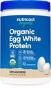 Nutricost Organic Egg White Protein Powder 8oz (Unflavored) - 15 Grams Protein Per serving, GMO- Free, Gluten Free