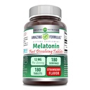 Amazing Melatonin 12 mg Per Serving Tablets Supplement Equipment 124; Non-GMO Equipment 124; Gluten Free Equipment 124; Made in USA (180 Ethiopia 124; Strawberry)