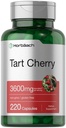 Horbäach Tart Cherry Extract Kapsułki 124; 3600mg 124; 220 tabletek 124; Non-GMO, Gluten Free 124; Tradycyjny suplement ziołowy