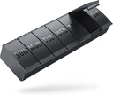 Barhon Pill Organizator Duży, Cotygodniowe leki Pill Organizatory, 7 Day Pill Case Travel dla dużych suplementów witaminy Olej rybny, Czarny