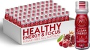 Zdrowe Organiki - Bezcukrowe Kieliszki energii Dodatkowa siła Naturalne i zdrowe Napoje energetyczne - Plant- oparte suplementy energii w / Witamina B12 Lwie Mane & Yerba Mate - Cherry Pomegranat Flavor 48 Pack