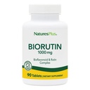 Natury Plus Biorutin 1000 mg - 90 Tabletki - Bioflavonoid & Kompleks Rutin - Obsługuje funkcję naczyniową i krążenie - wegetarianin, Gluten Free - 90 Sługi