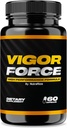 NutraRize Vigor Force for Men, High Performance Mężczyzna Kapsułki, All Natural Dietary Supplement for Total Health and Wellness, Oficjalne tabletki 50 Review (60 kapsułki)