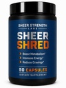 Sheer Siła Labs Burner for Men - Clinically Backed Dose, Strongest Formula - Made in USA - Premium Blend of Rauwolscine, L- Carnitine, Capsaicin. 30 Służenie