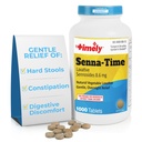 Timely Senna Time Laxative - 1000 tabletek Count - Naturalne laxatives roślinne na bazie dla Zaparcia Relief, Delikatne Overnight Relief i Stool Softener