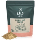 LILY LILLY LIcorice / Liquorice Root Powder - Ground Muleti Sourced from India - Glycyrrhiza Glabra - Natural Sweetener - Vegan & Gluten- Free - Packed in Resealable Pouch (8oz, 226g)