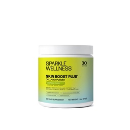 Sparkle Wellness VERISOL Bioactive Zhydrolizowany Kolagen Peptydes 124; Kolagen w proszku Suplement z witaminą C & kwas hialuronowy do włosów, skóry i paznokci zdrowie 124; Skóra Boost Plus (Tropical) [30- Serves]