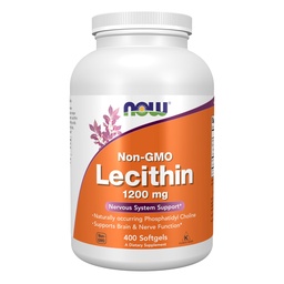 Teraz żywności Suplementy, Lecytyna 1200 mg z naturalnie występujących fosfotydylocholina, 400 Softgels