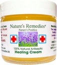 "100% Natural Antiseptic Healing Cream" Heals and Soothes Infected Skin, Bed Sores, Pressure Sores, Wounds, Painful Ulcers, Itching, Scrapes, Rashes, Cuts, Burns, Poison Ivy, Eczema, Psoriasis 2 oz.