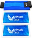 Opakowania na lód wielokrotnego użytku przez Kinetic Labs - Pakiety na lód dla urazów wielokrotnego użytku (Duży z dodatkowym żelem Pack)