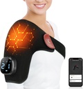 Comfytemp Cordless Shoulder Pad Ogrzewanie Rotator Cuff Pain Relief, Elektryczne Ogrzewane Ramię Rap Rap Control Bezprzewodowy, Prezenty dla mamy tata, 9 Terminy ciepła 10- 30 (bez masaż S / M)