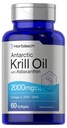 Horbäach Antarctic Krill Oil 2000mg XI124; 60 Softgel Capsules XI124; Omega-3, EPA, DHA Supplement XI124; z Astaxanthina XI124; Non-GMO, Gluten Free