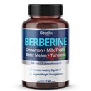 Premium Berberine Supplement z Ceylon Cynamon, Gorzki Melon, Oś Mleczna - 150 Day Supply (150 Count (Pack of 1))