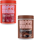 Szczęśliwy Viking Czekolada i Truskawka w proszku, przez Venus Williams, 20G Białko, Niski Carb, Keto, Wegan, Gluten- Free, Cuperfoods, Kompletne Meal Replacement, 2 kanistry (24 oz. Każda)