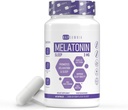 Melatonina do spania dla mężczyzn i kobiet - Melatonina senna - Valerian Root Extract - Vegetarian 3mg Melatonina kapsułki - Pomoc senna dla dorosłych - Deep Seep Supplements to Ease Jet Lag Strain