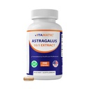 Vitamatic Astragalus kapsułki 200 kapsułki Veg - 10: 1 Astragalus Extract 500mg - Non- GMO, Gluten- Free