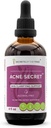 Tajemnice Tribe Acne Secret Alcohole Extract, Tincture, Glycerite Boldo, Corn Silk, Stinging Nettle Leaf, Alfalfa, Senna Leaf. Wsparcie dla wyjaśnienia skórnego (4 Fl Oz)