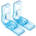 2PCS Pill Cutter, Profesjonalny Pill Splitter do cięcia małych lub dużych tabletek w połowie (niebieski)