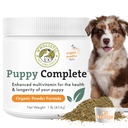 Wholistic Pet Organics Puppy Complete - Proszek wielowitaminowy psów - 1 Lb - Daily Dog Vitamin & Supplements for Homemade Food - System immunologiczny, Skóra, Coat & ogólne zdrowie - Małe i duże szczenięta Rasa