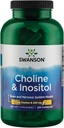 Swanson Choline & Inositol Nerve Support Mental Funkcje 250 / 250 Miligramów 250 Kapsułki